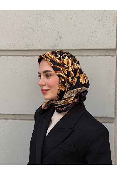 diorel Varok Desen Çift Taraflı Twill Eşarp