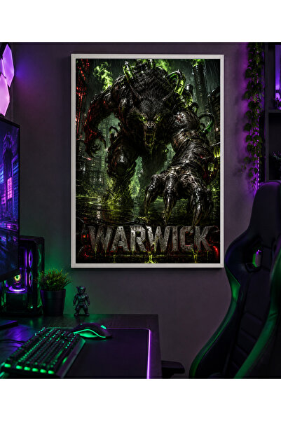 Miutic Print Studio Tablou Gaming League of Legends – Warwick, Bestia de Labo...