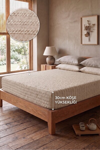 Miabella Home Elastic Fitted Sheet Double Elastic Fitted Sheet Single Elastic...