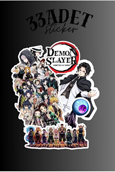 TİWO DİJİTAL DEMON SLAYER-2 DIY SET PARLAK BÜYÜK BOY STİCKER Bullet Journal A...