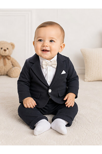 HAPPYBABYSTORE Baby Boy Special Linen 3-Piece Set