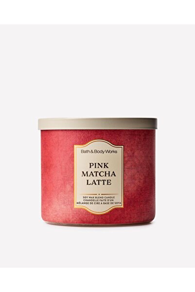 Bath & Body Works Pink Matcha Latte Büyük Mum
