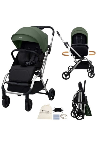 neobreez - Octa 360 Degree Reversible Stroller Compact Travel Stroller - Gree...
