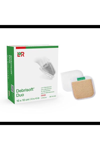 159990 Debrisoft® Duo Kullanıcı deneyimleri temel alınarak geliştirilmiş etkili 2'si 1 arada debridman pedi- Paket içeriği 5 adet üründen oluşmaktadır.