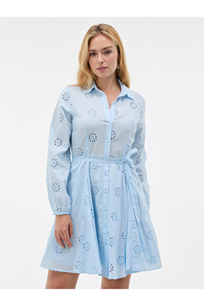 ORSAY Rochie cămașă de damă, scurtă, croială în A, cu guler și mâneci lungi, ...