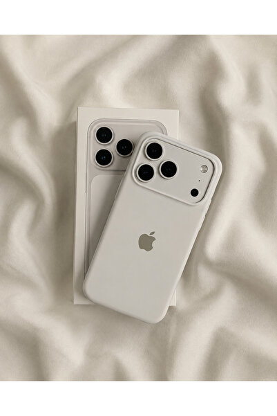 CaseKİdükkan iPhone 17 Pro Max Uyumlu Içi Kadife Lansman Premium Kılıf - Beyaz