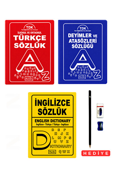 Parıltı Yayınları İlkokul ve Ortaokul Türkçe Sözlük Deyimler ve Atasözleri İn...
