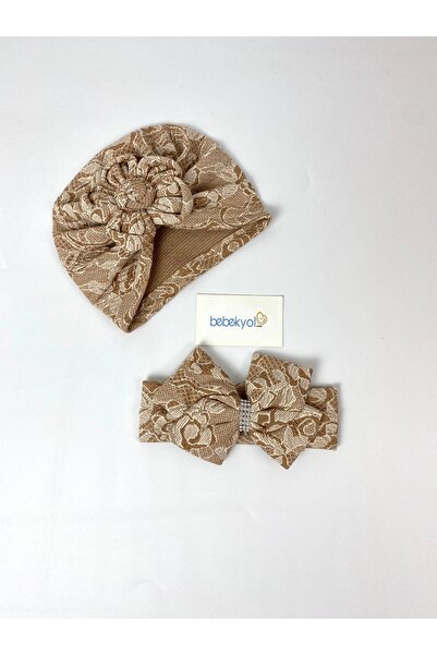 bebekyol Floral Bulk Baby Girl Hair Bandana and Bonnet Set