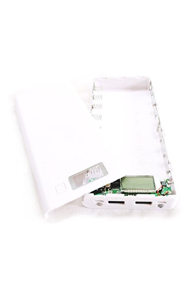OEM 8-cell powerbank kit with display - DIY Color: White