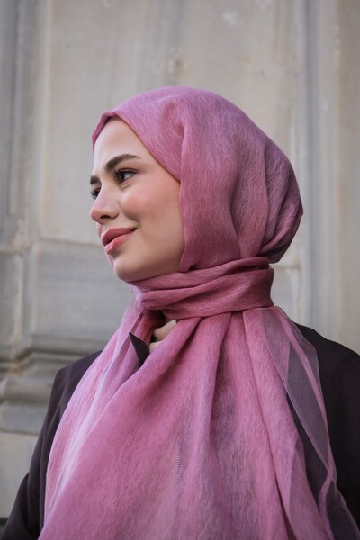 diorel Çift Kat Şal-Gül Pembesi