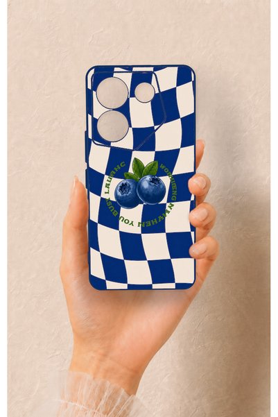 Vip Case Tecno Camon 20 Pro Compatible Blueberry Patterned Silicone Case