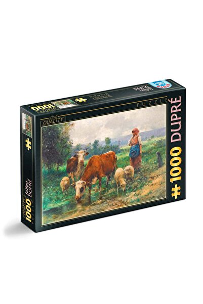 D-Toys Puzzle Julien Dupré – Puzzle pentru adulți 1000 piese – Păstorița cu t...