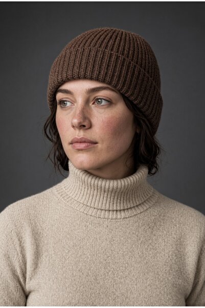 Mollycrush Tricotaj de iarnă unisex, beretă maro |   Model de căciulă tricota...