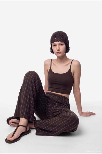 PAULMARK Women's Wide Leg Pants with Elastic Waist