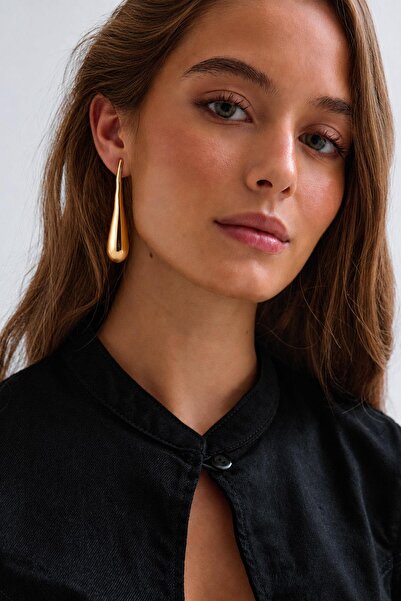 New Obsessions 7 cm Gold Drop Earrings
