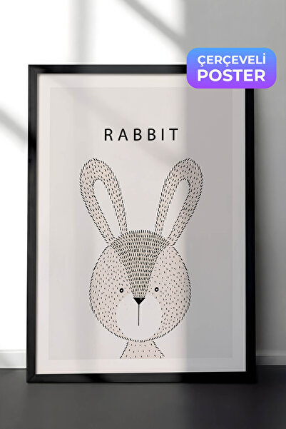 Zestia Pictură de perete nordică cu ramă neagră, decor pentru cameră pentru c...