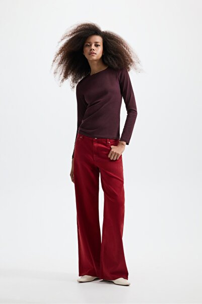 LEFTIES Düşük bel wide leg jean