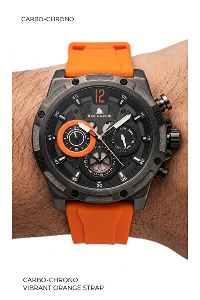 Navimarine Nvm-4004 Carbon Case Men's Wristwatch