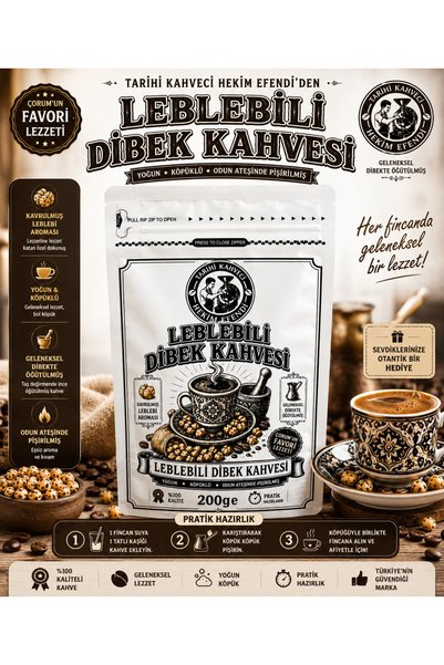 HEKİM EFENDİ Çorum Leblebi Dibek Coffee Net: 200 Gr