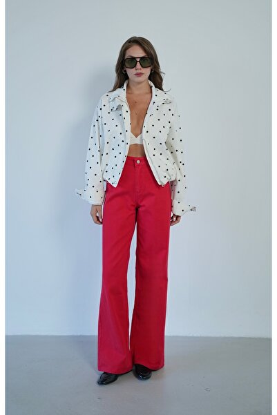 Myra Fashion Yüksek Bel Bol Paça Palazzo Pantolon
