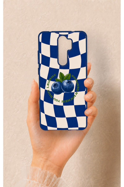 Vip Case Redmi Note 8 Pro Uyumlu Yaban Mersini Desenli Silikon Kılıf