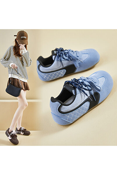 dorbe Women's Stitch Detail Lace-Up Sneakers
