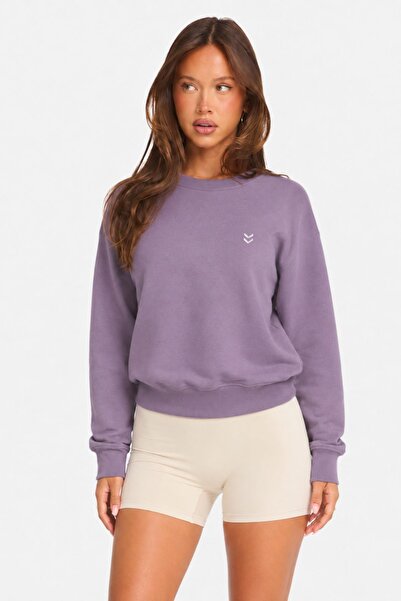 hummel T-Pulse 922440-4856 Lila Hanorac pentru femei cu guler rotund