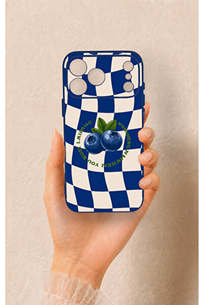 Vip Case iPhone 17 Pro Max Uyumlu Yaban Mersini Desenli Silikon Kılıf
