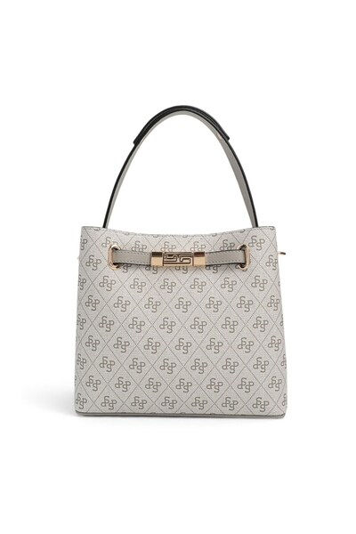 Silver Polo A.Gri - Gray Monogram Women's Handbag Sp1293