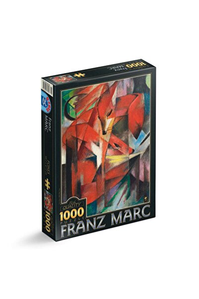 D-Toys Puzzle Franz Marc – Puzzle pentru adulți 1000 piese – Vulpi
