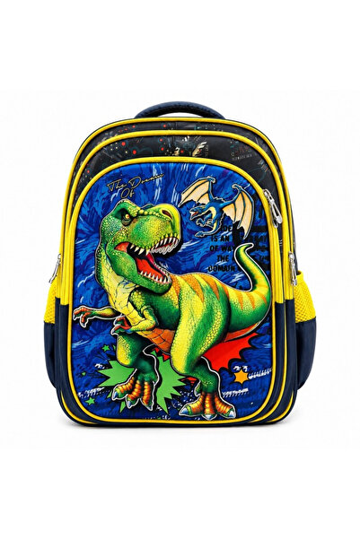 Royal Ghiozdan școlar pentru copii - Model Dinozaur Furios - Dimensiuni 40*30...