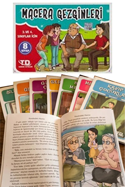 Tandem Yayınları Macera Gezginleri - 3. ve 4. Sınıflar İçin 8 Adet Hikaye-Kut...