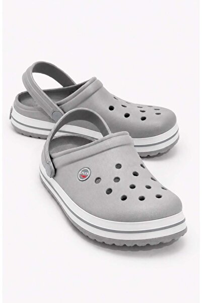CCWAY AYAKKABI Sabo Men's Slippers Gray White Gray