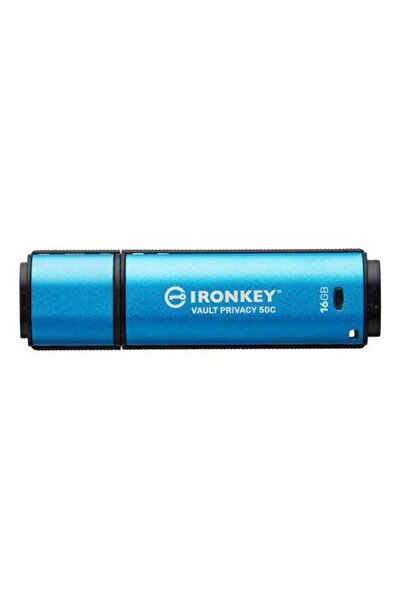 Kingston Stick USB IronKey Vault Privacy 50C 64GB USB-C Albastru