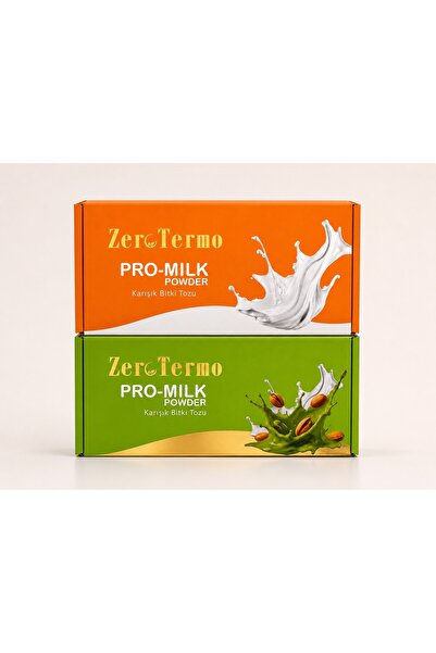 ZEROTERMO PRO-MILK KARIŞIK BİTKİ TOZU Sade Aromalı & Antep Fıstıklı Aromalı