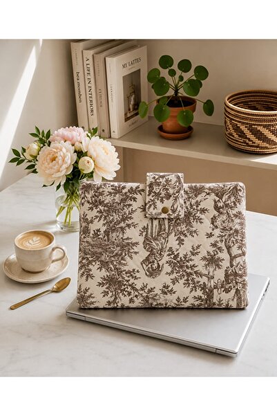 GÖKDAĞ BEDDING Handmade Toile Pattern Quilted Laptop Cover