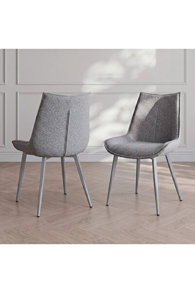 Danube Home Wellington Dining Chair Set Of 2-Grey/Silver, Home Furniture For ...