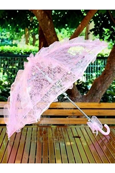 Genel Markalar Dantel Gelin Şemsiyesi – Dantelli Dekoratif Şemsiye 80 cm