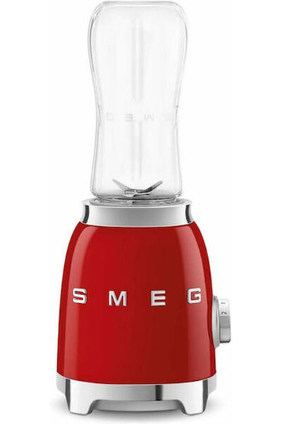 SMEG Μπλέντερ σε στυλ δεκαετίας '50 με κανάτα Tritan 600 ml, 300W, Κόκκινο