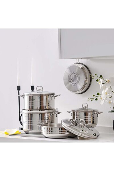 chef's delight 9-Piece Stainless Steel Cookware Set, Cooking Set For Everyday...