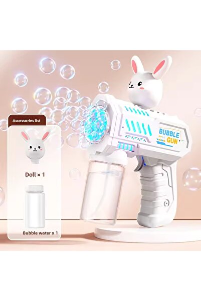 Choice5 Rabbit 10 Holes Children Electric Bubble Gun Rocket Soap Automatic Bu...