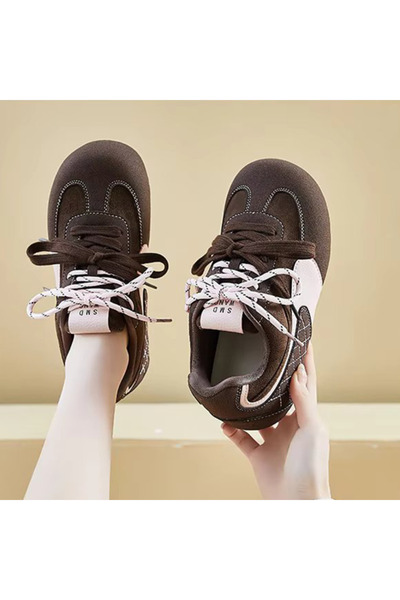 dorbe Women's Stitch Detail Lace-Up Sneakers