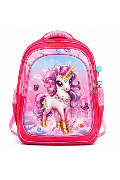 Royal Rucsac școlar pentru fete - Model Unicorn, Culoare roz, Dimensiuni 40*3...