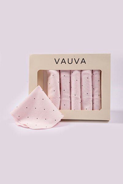 VAUVA %100 Pamuk Desenli Penye Bebek Ağız Mendil Seti - Yumuşak Dokulu Yenido...