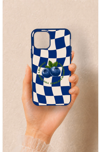 Vip Case iPhone 11 Pro Compatible Blueberry Patterned Silicone Case