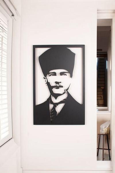 Morimora Atatürk Portesi Metal Duvar Tablosu