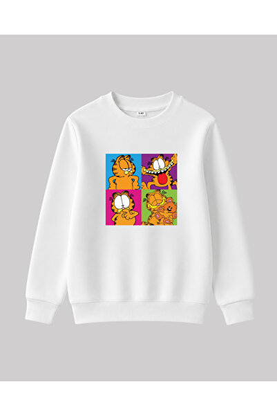 haha Hoodless Garfield Printed Sweatshirt for Kids