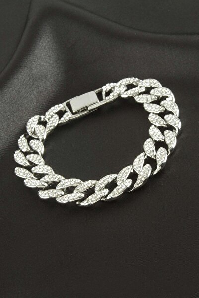 GeeS Global Chain Zircon Stone Luxury Steel Chain Bracelet