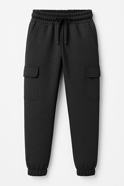 Ege Bebek Boys' Cotton Jogger Sweatpants – Cargo Pockets and Drawstring |   C...