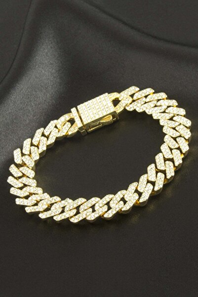 GeeS Global Chain Zircon Stone Luxury Steel Chain Bracelet